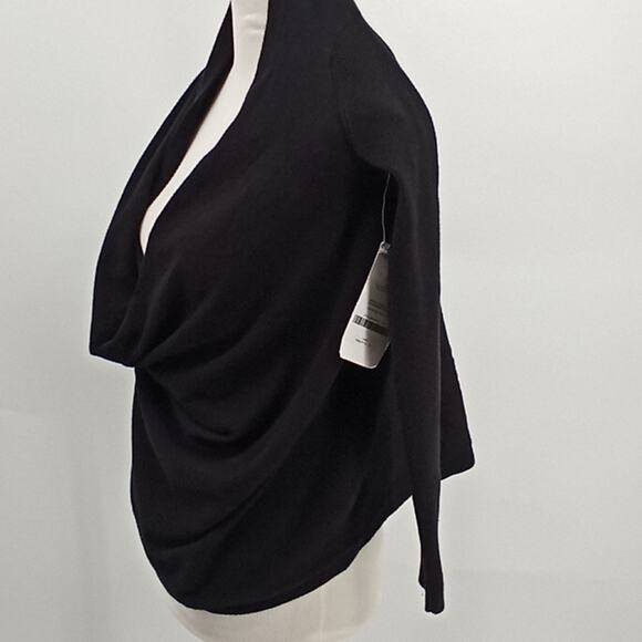 Fabletics Women's Black Knit Savanna Wrap Shrug Sweater NWT Size XS 4 - Picture 4 of 14